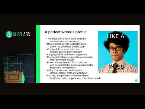 SUSE Labs Conference 2018 - Nothing is written in stone - Mythbusting documentation