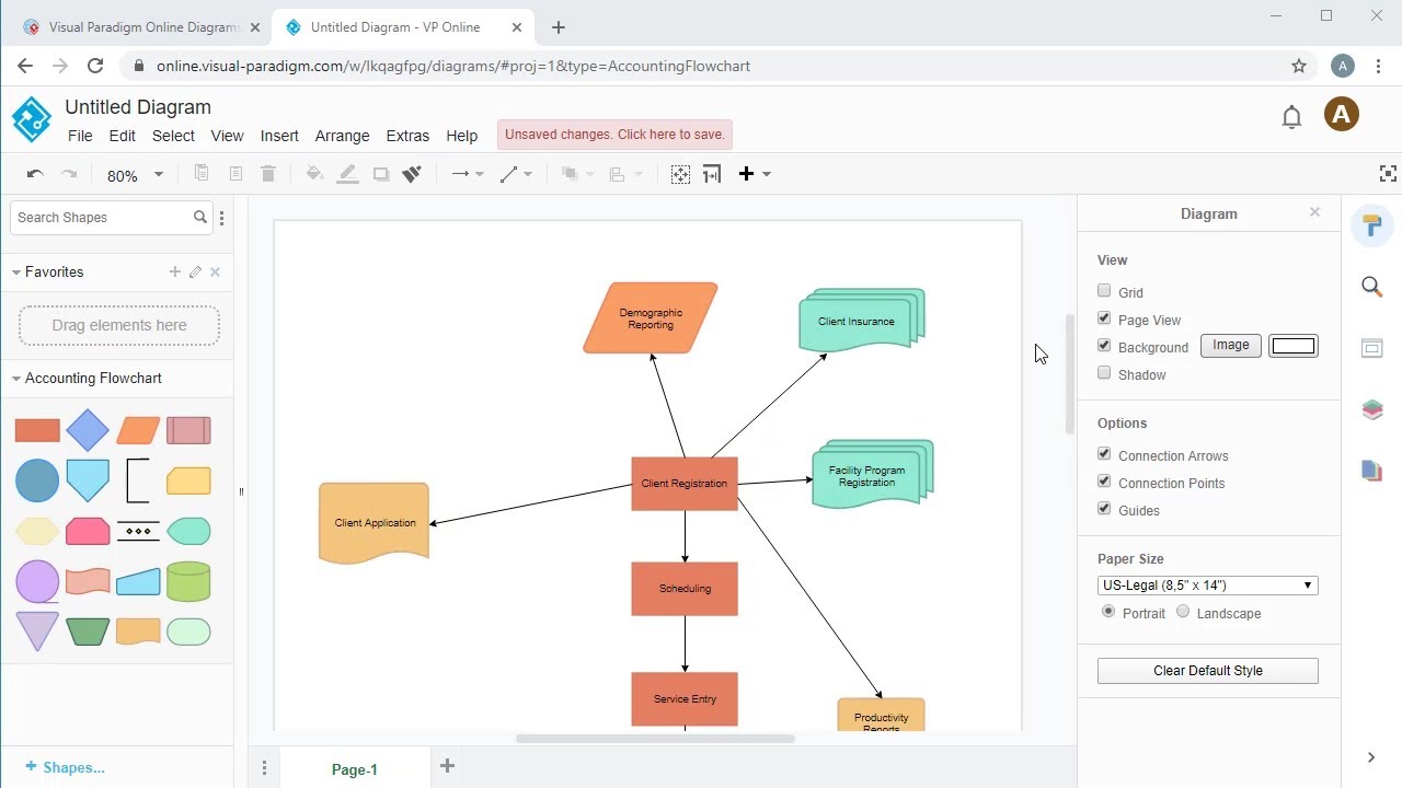 Create Accounting Flowchart Online