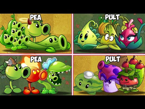 Pvz 2 Plant Team - Pea Teams Vs Pult Teams vs Zombie Teams - What Team is the best?