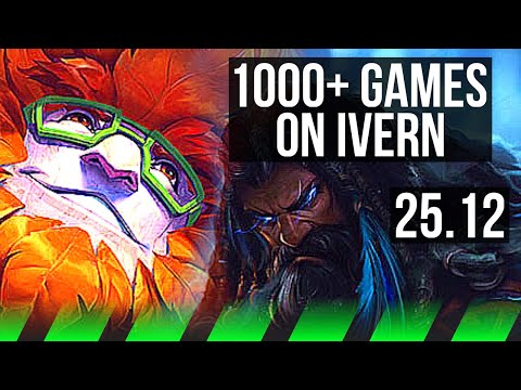 IVERN vs UDYR (JGL) | 7/0/13, Rank 5 Ivern, 1000+ games, Godlike | NA Challenger | 25.12