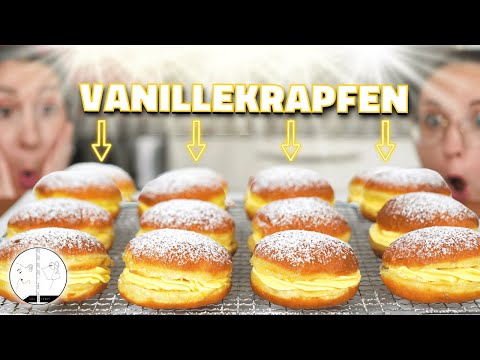 Vanillekrapfen selber machen | einfach und besser als beim Bäcker