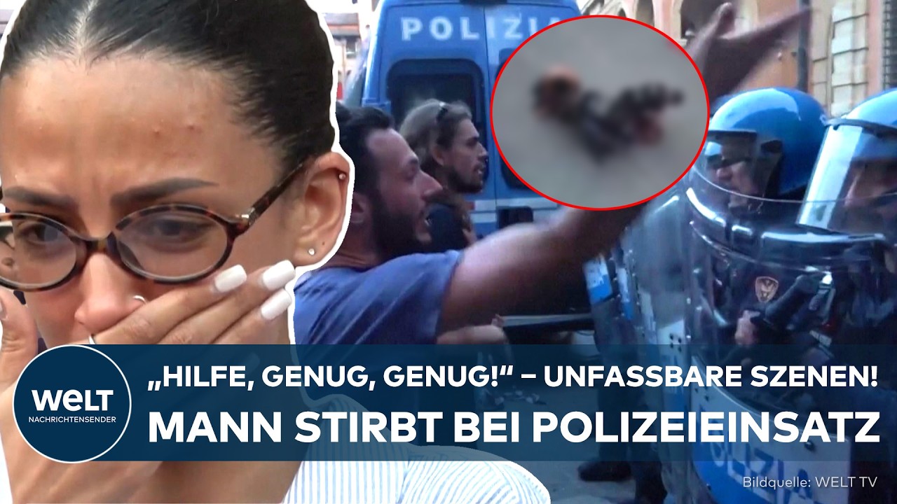 BOLOGNA: Unfassbare Szenen! Mann stirbt bei Polizeieinsatz! Ausschreitungen bei Protesten