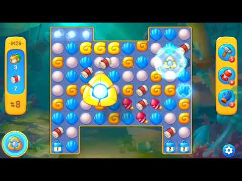 Fishdom Easy Level 9123 (with ingame lightning booster) @choraelmin