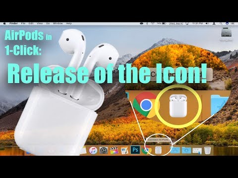 Connect AirPods to your Mac with a Single Click! - Release of the Icon! Video