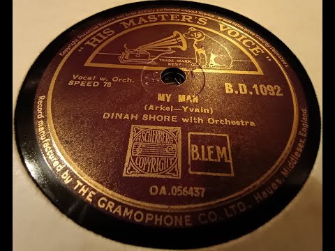 My Man - Dinah Shore - 78rpm