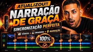 😱 Narração Grátis + Edição Sincronizada em 1 Clique (ATUALIZAÇÃO SURREAL)