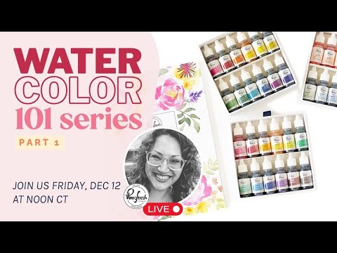 LIVE 🎨 Pt. 1- Watercolor 101 with Emily Midgett & Pinkfresh Studio Liquid Watercolors