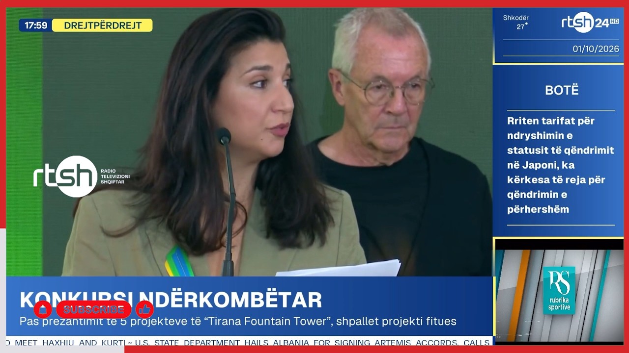 Studioja prestigjioze “Bjarke Ingels Group” (BIG) shpallet fituese e konkursit ndërkombëtar për “Tirana Fountain Tower”