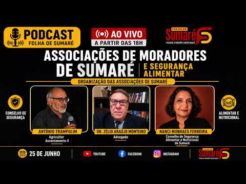 Podcast: Organização das Associações de Moradores e Segurança Alimentar em Sumaré