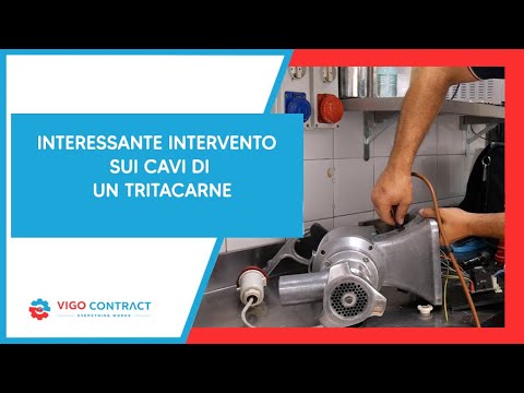 Ecco come ho sostituito il cavo di questo tritacarne