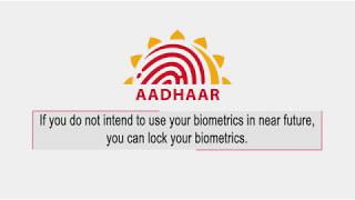 How to Lock/Unlock your Biometrics in Aadhaar?