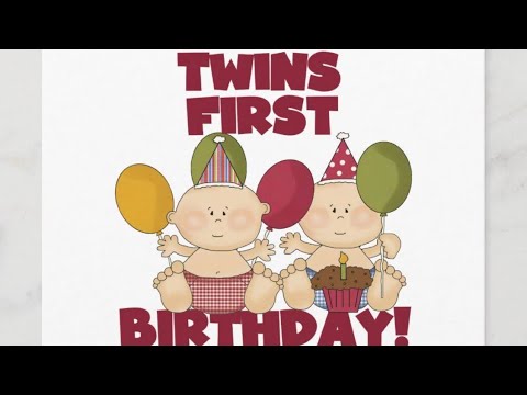 Our Twins 1st B-Day!! 🎈 🎂 🎁