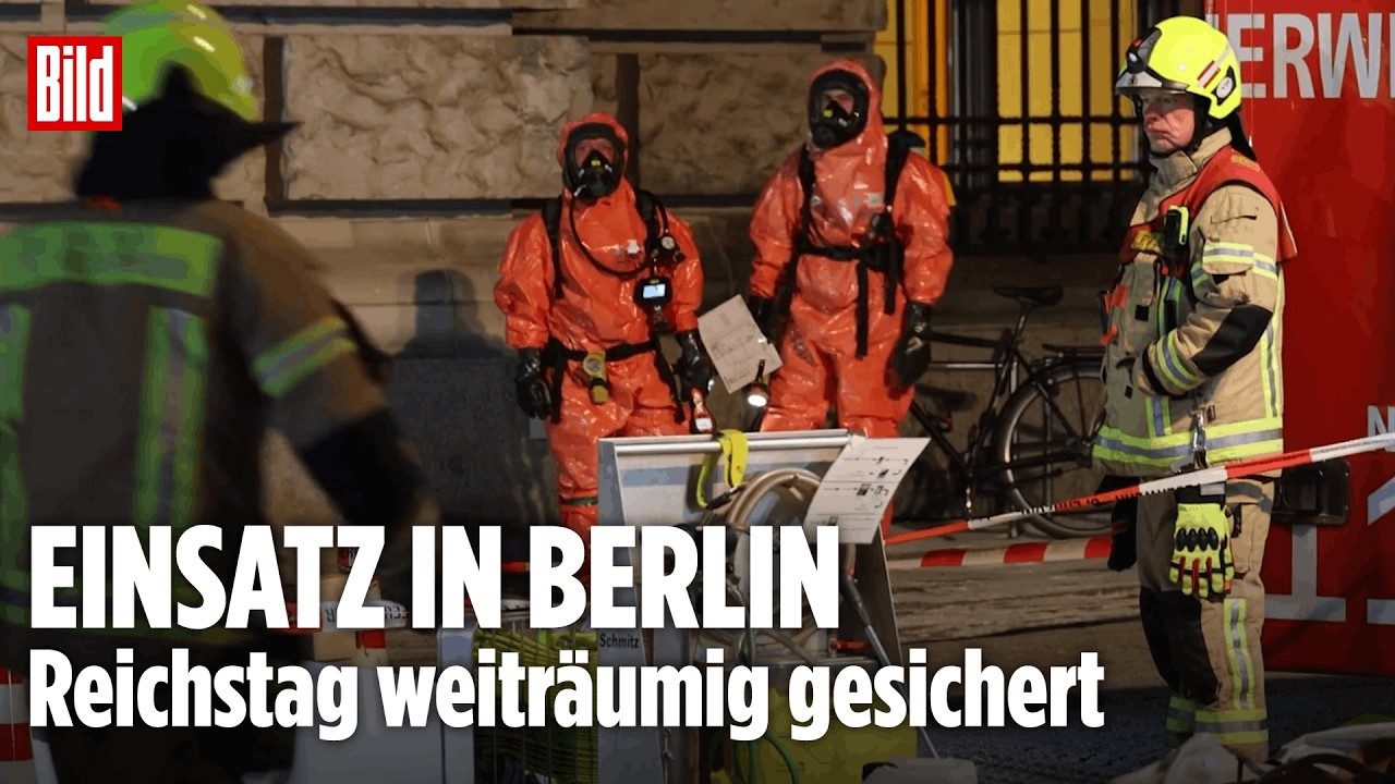 Berlin: Gasmelder schlägt Alarm! Feuerwehreinsatz im Reichstag