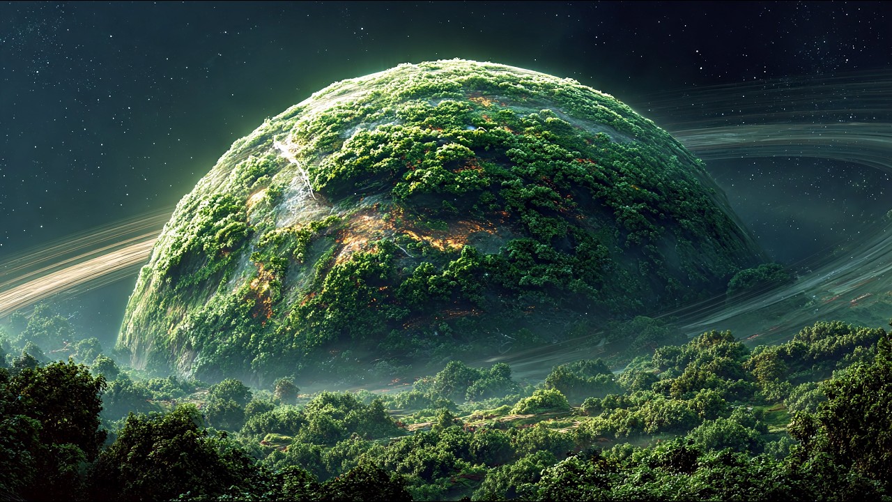 Hidden Forest Cosmic Planet | Atmospheric Ambient Music & Cinematic Alien Landscapes 4K