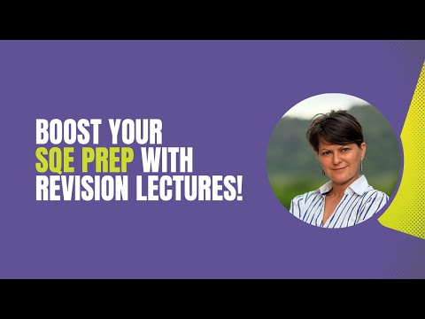 Boost Your SQE Prep with Revision Lectures! | Academy of Smart Lawyers