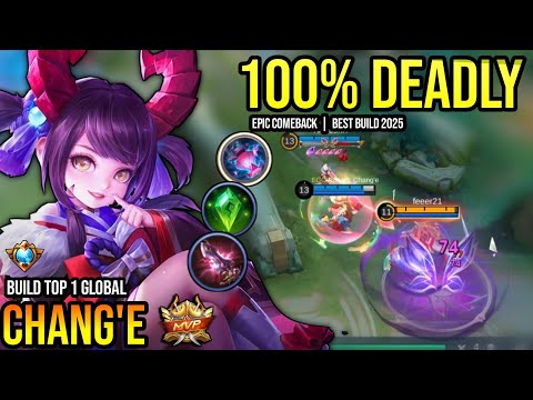 CHANG'E BEST BUILD 2025 | BUILD TOP 1 GLOBAL CHANG'E GAMEPLAY | MOBILE LEGENDS✓