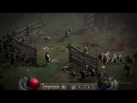 Diablo II: Resurrected fire trapsin cow level ladder