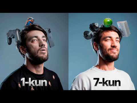 7 Kun Hamma ZARARLI Narsalardan Voz Kechdim | Dofamin Detoksi