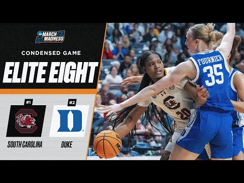 South Carolina vs. Duke - Elite Eight NCAA tournament extended highlights