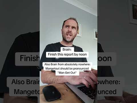 When your brain interrupts your focus🧠 💻😖🤷🥒