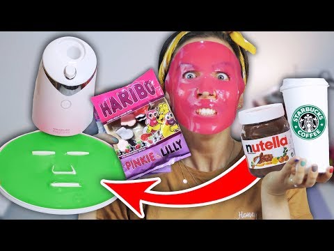 Ich drucke 3D GESICHTSMASKEN aus ESSEN & DRINKS!