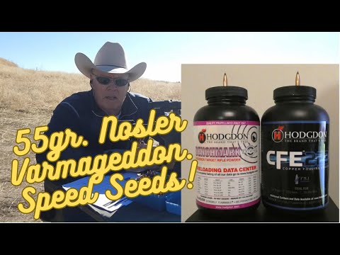 5.56 / 55-Grain Nosler Varmageddon Speed Seeds!  CFE-223/Benchmark Powders. 3,300fps??