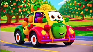 Download lagu 'Fruit Car, Fruit Car 🚗 | Fun Kids Song & Nursery Rhyme | Smiley Rhymes'| Fruit names in English mp3