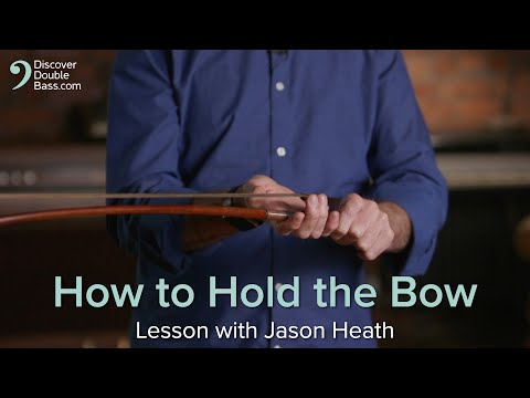 How to Hold (not Grip) the Bass Bow | Lesson with Jason Heath