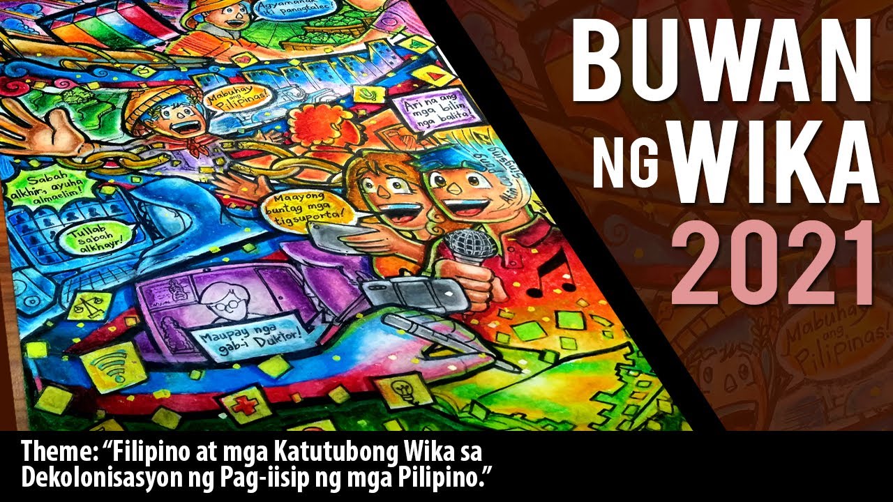 How to make buwan ng wika 2021 poster making artwork