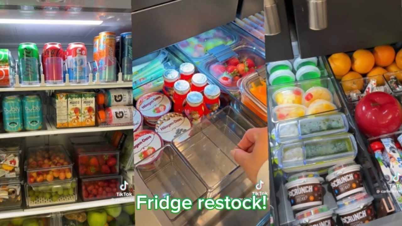 Fridge restocking | ASMR TikTok compilation #3