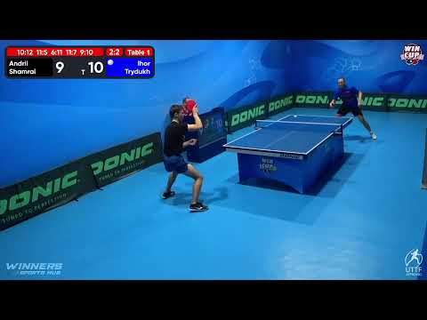 12:30 Andrii Shamrai 3-2 Ihor Trydukh West 1 WIN CUP 08.10.2022 | TABLE TENNIS WINCUP