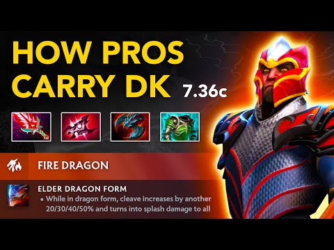 Arteezy DRAGON KNIGHT Carry - Patch 7.36c | Full Gameplay Dota Class