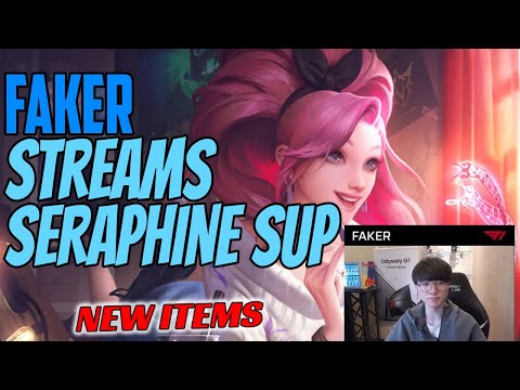 [Faker Stream] Faker Plays SERAPHINE Support vs Pantheon - Challenger Plays - New Items Season 11