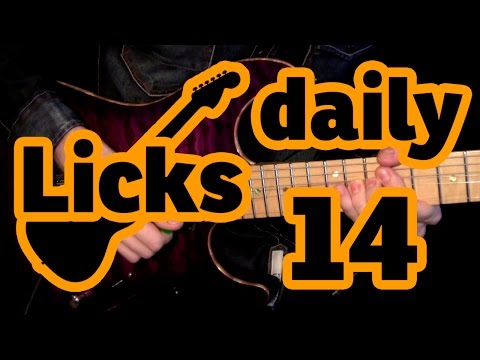 Guitar licks 14 - G major lick with backing track