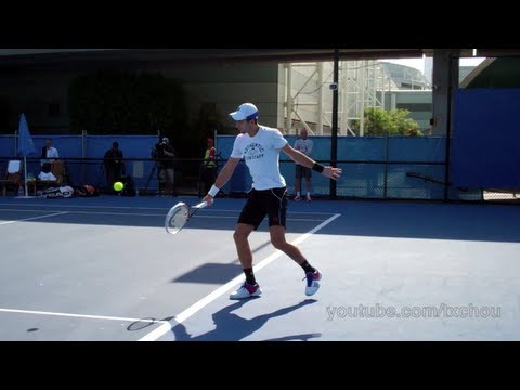 Novak Djokovic - Slice Backhand in Slow Motion HD, Australian Open 2012