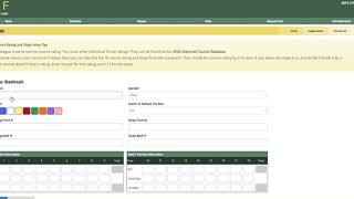 League Setup - Step 3 - Enter Your Golf Course