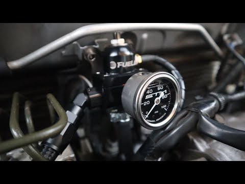 STMTuned Fuel Pressure Regulator And 450 Walbro on the Evo 8!