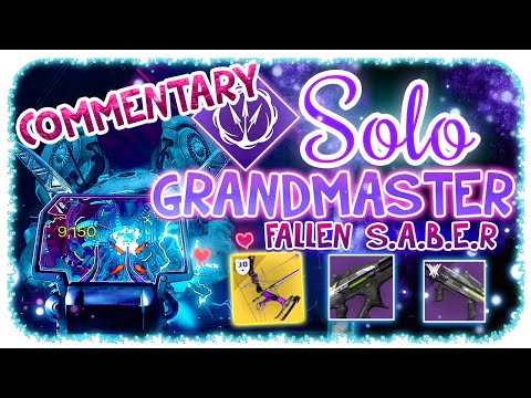 Solo Grandmaster 1840 - Hunter - Fallen SABER - Commentary - Destiny 2 Platinum Rank