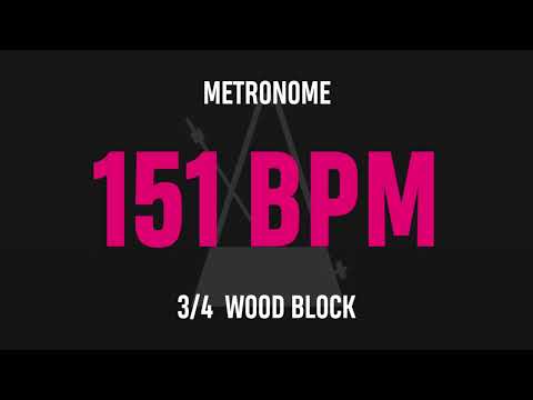 151 BPM 3/4 - Best Metronome (Sound : Wood block)
