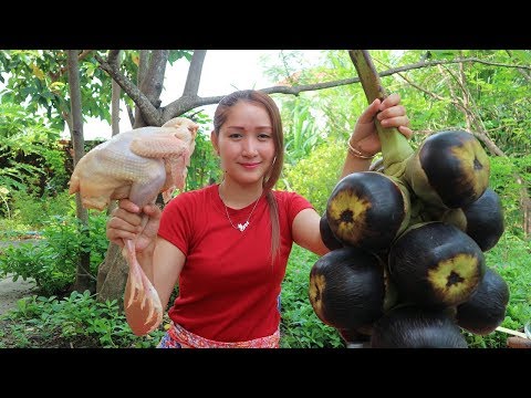 Yummy Palm Fruit Curry With Chicken - Palm Fruit Curry - Cooking with Sros Video