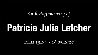 Patricia Letcher's Funeral