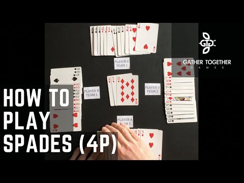 How To Play Spades (4 Player) - YouTube