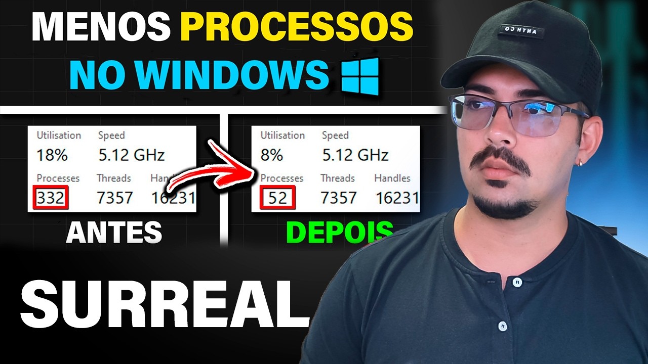 How to have LESS PROCESSES in Windows! (BEST OPTIMIZATION WITHOUT PROGRAMS)