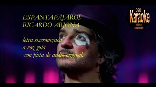 ESPANTAPÁJAROS RICARDO ARJONA. MUSICA CON LETRA. AUDIO ORIGINAL.