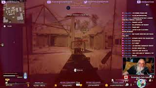 Gaming Grandpa Warzone Achy breaky back breaking ownage old man gaming