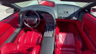 13k-Mile 1990 Chevrolet Corvette Convertible Interior Detail