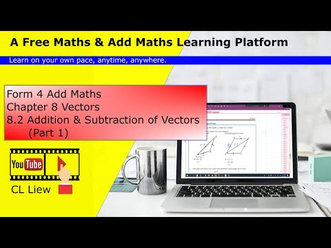 KSSM Form 4 Add Maths Chapter 8 (8.2 Addition & Subtraction of  Vectors, Part 1)