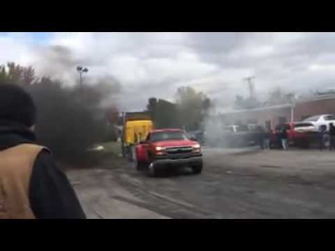 Chevy vs Semi Truck, Tug of WAR