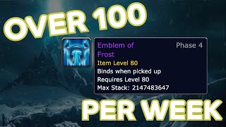 How to get the max amount of emblems of frost every week!