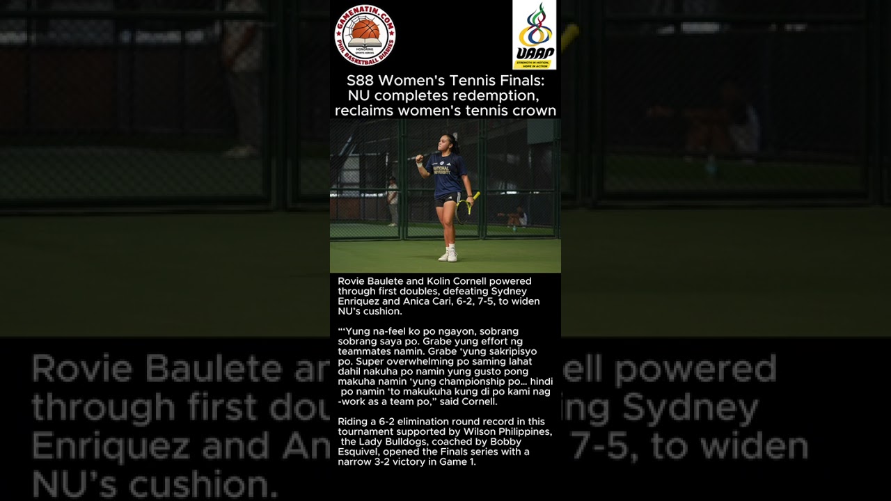 UAAP Women's Tennis: NU takes home crown after beating UP